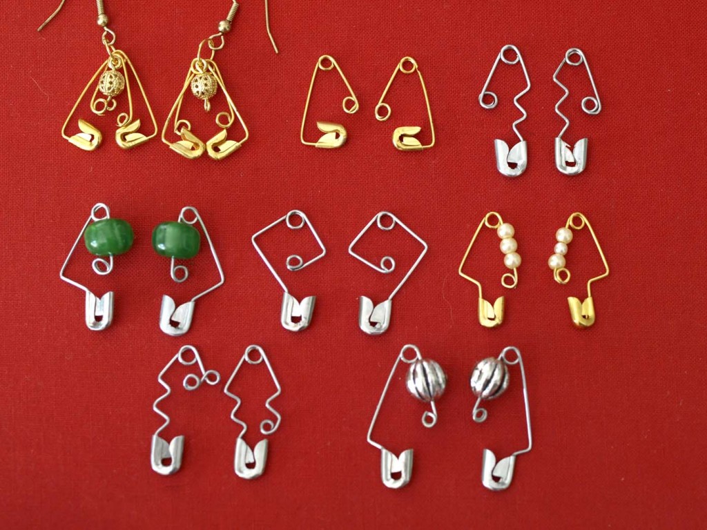 Safety Pin Earrings DIY Instructions for these Jewellery Accessories